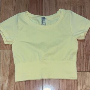 Yellow Crop Top